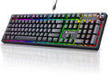 Wired Gaming Keyboard with Brown Switch - Hot-Swap RGB