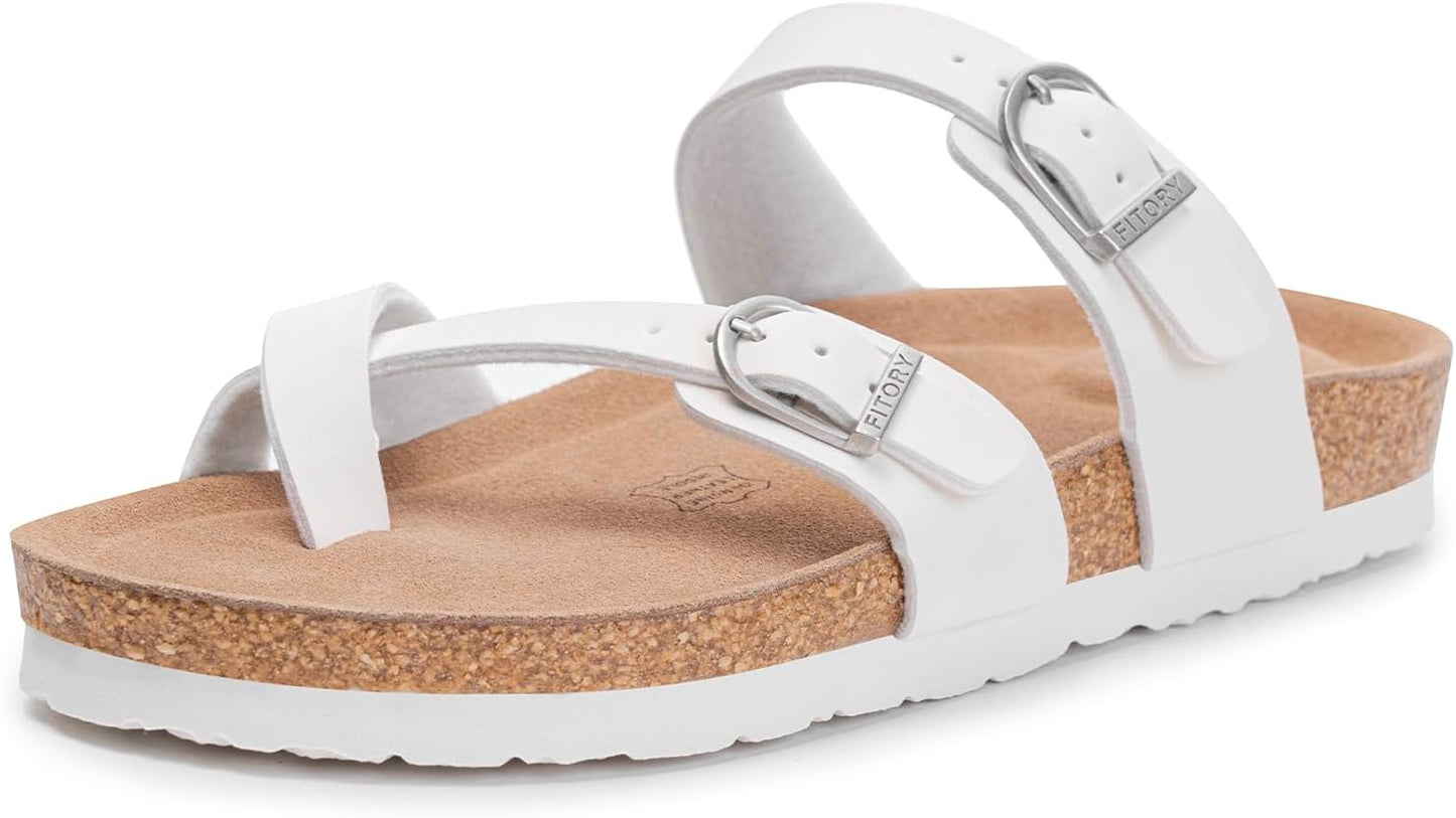 FITORY Women's Slide Sandals with Comfort Arch Support for Summer