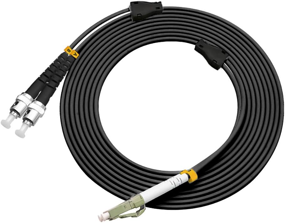 50M LC to ST Outdoor Armored Duplex OM2 Fiber Optic Cable Jumper