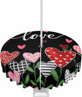 Waterproof Valentine's Day Table Cover 60 - Love Tree Heart Design