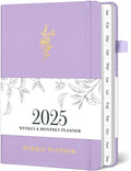 2025 Weekly Planner with Monthly Tabs - Compact Hardcover Planner