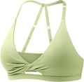 YEOREO Sports Bras for Women Open Back Workout Gym Bra - Adjustable