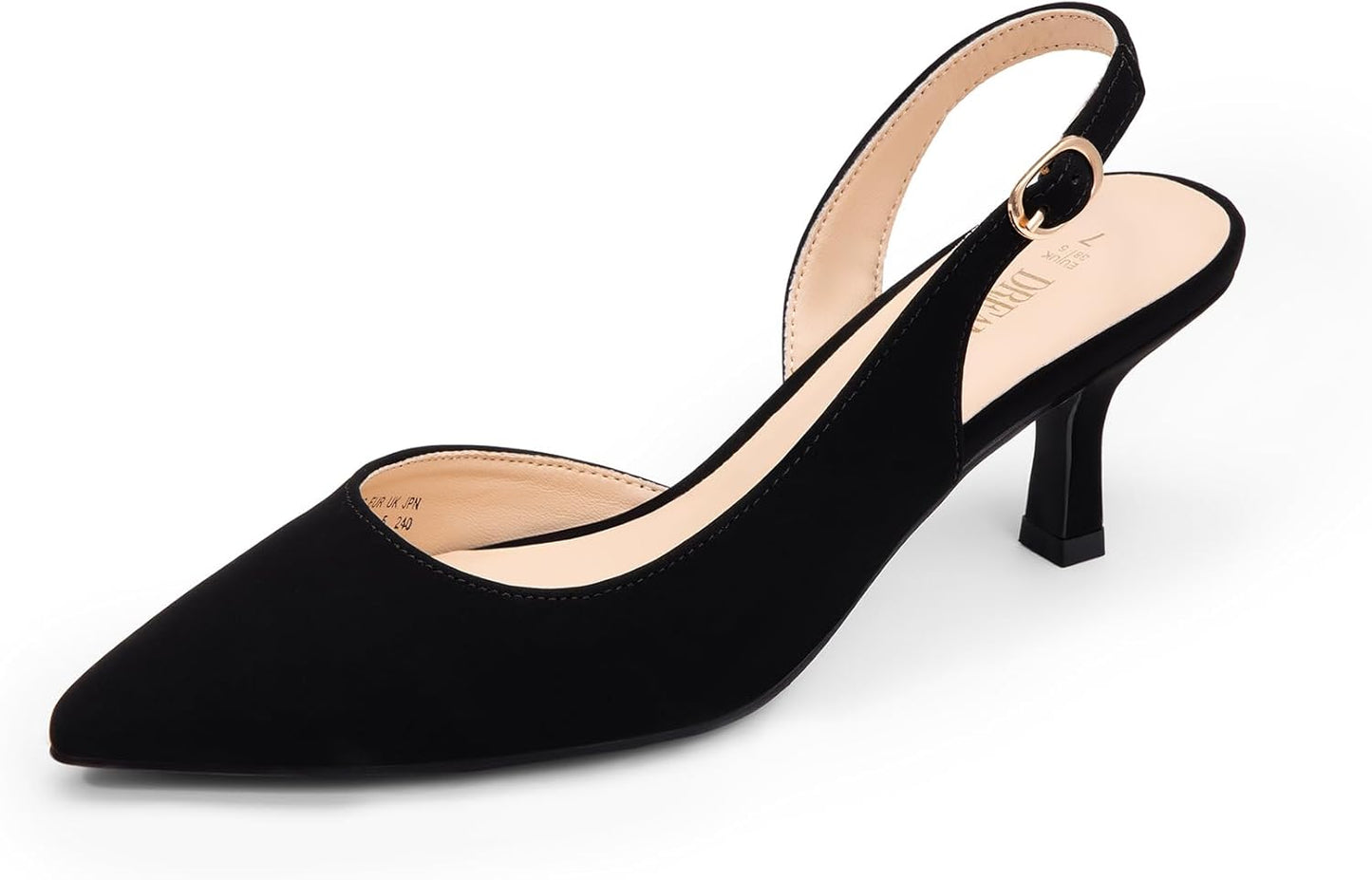 DREAM PAIRS Women's Kitten Heels Slingback Low Pumps for Style