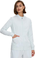 Scrub Jackets for Women Zip Front Medical Jacket - Stretch Comfort (