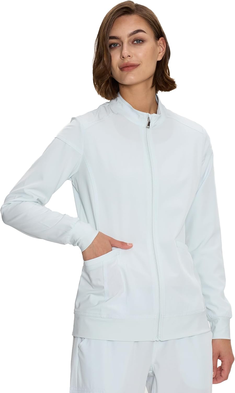 Scrub Jackets for Women - Zip Front Medical Jacket for Nurses