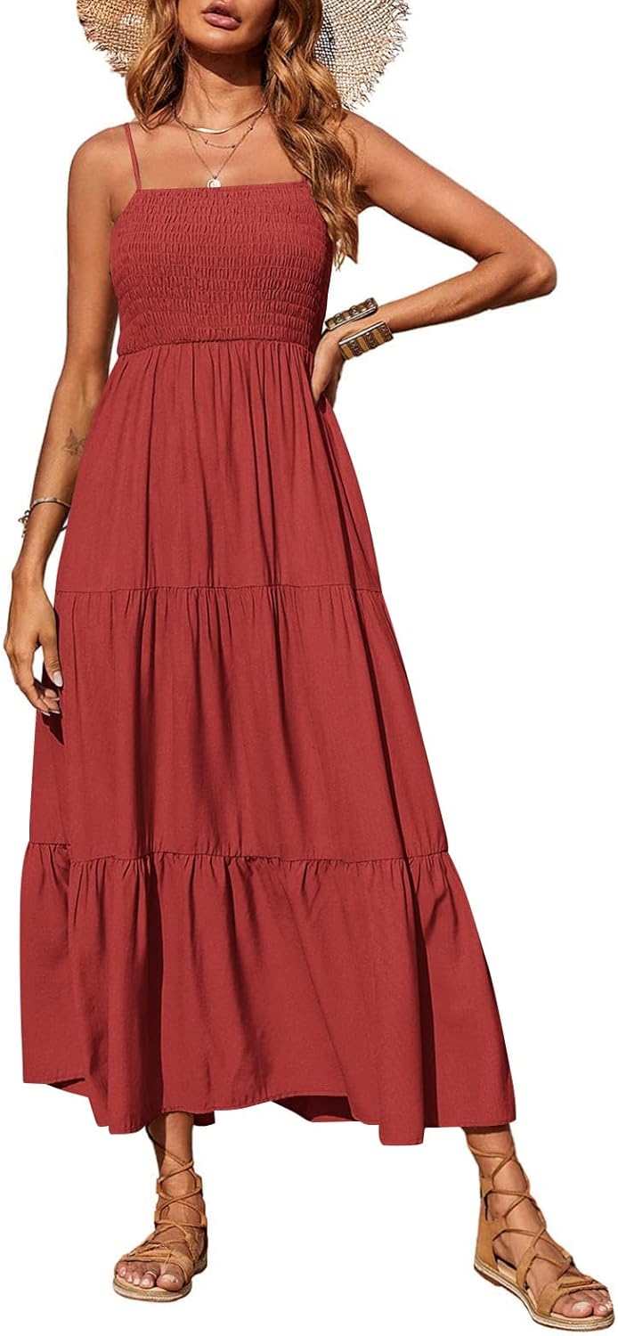 PRETTYGARDEN Women's Summer Maxi Dress for Casual Beach Wear