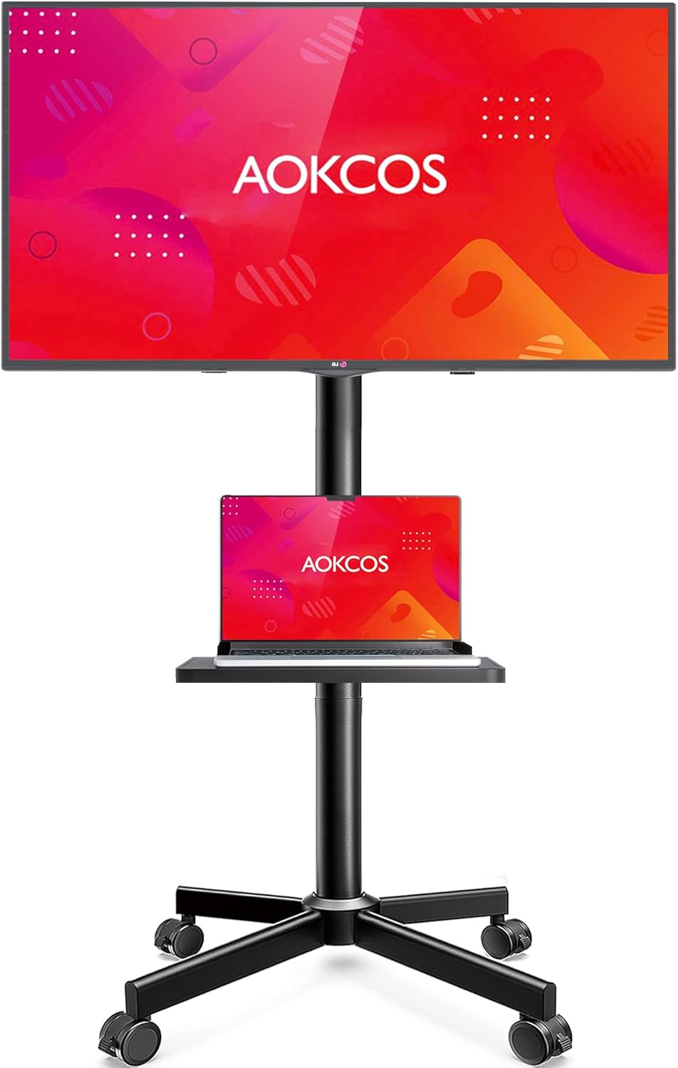 Portable Rolling TV Stand - Holds up to 88 Lbs!