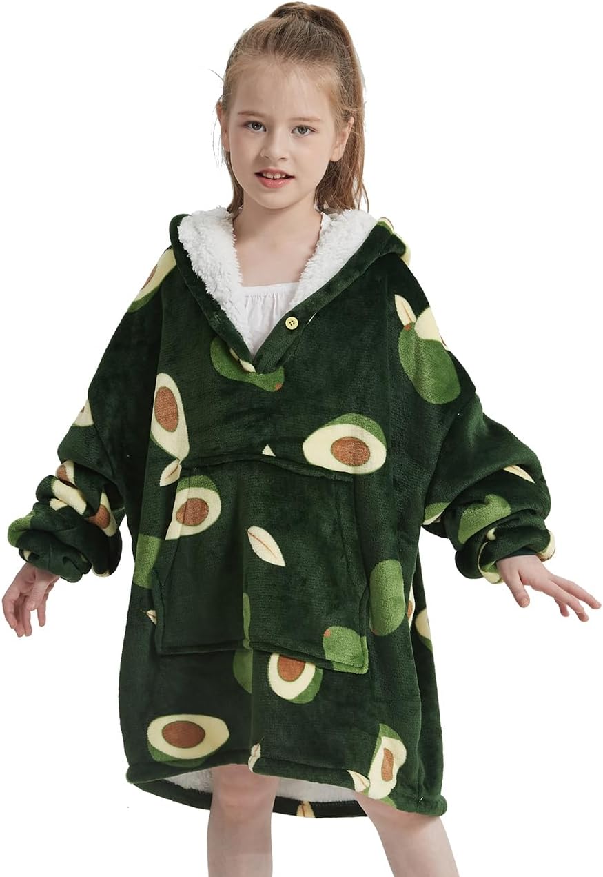 Nafleap Kids Hoodie Blanket - Cozy Gift for Girls