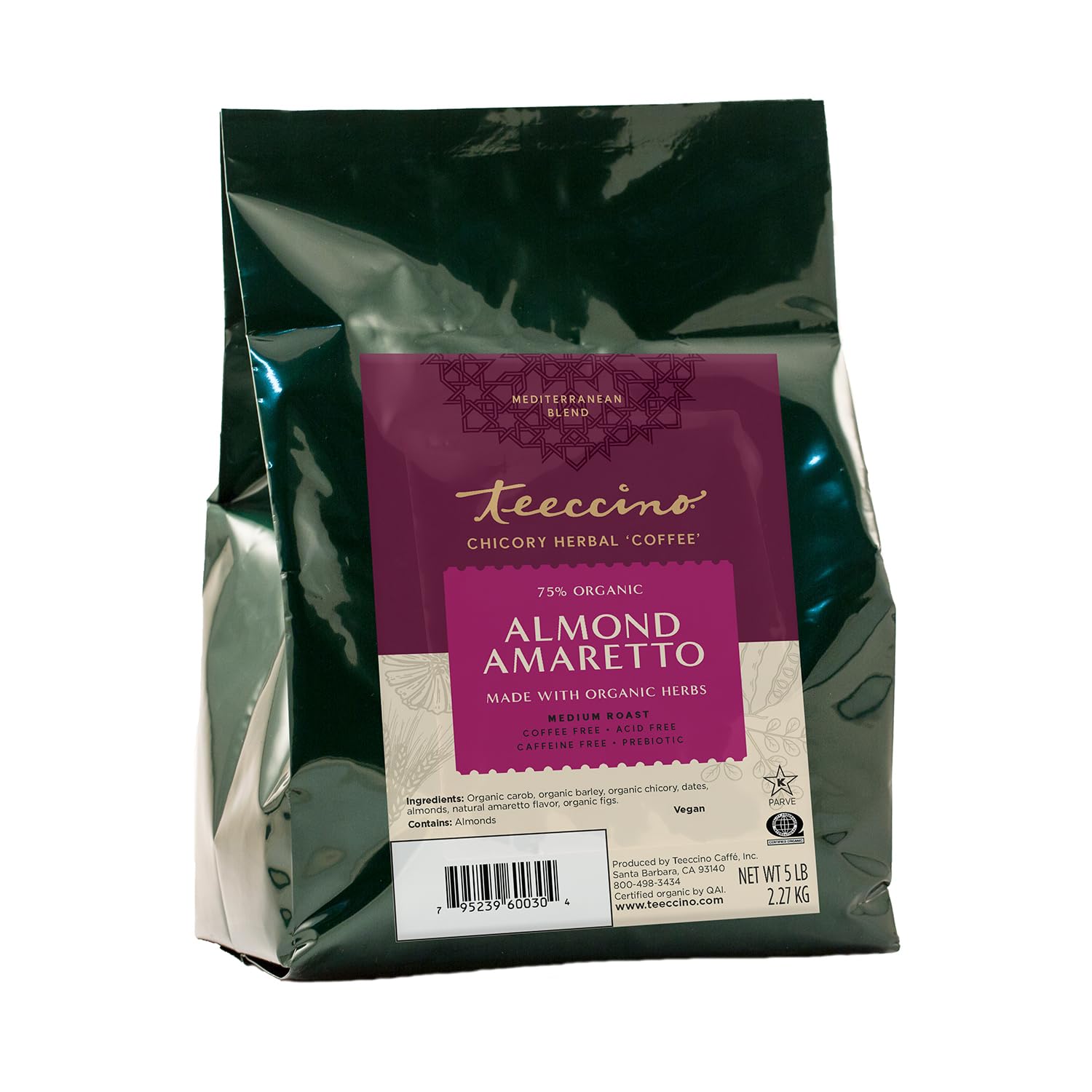 Teeccino Almond Amaretto Chicory Coffee Alternative Review