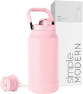 64oz Blush Trek Pivot Water Bottle Jug - Interchangeable Straw & Chug