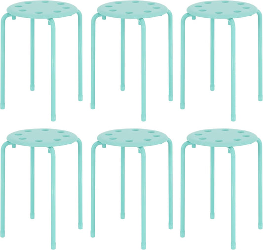 VECELO Stacking Stools Set of 6 for Classroom and Office Use