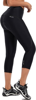baleaf Women's Bike Pants High Waist 4D Padded Cycling Capris Tights