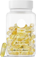 Ritual Omega 3 Vegan Supplement - 2:1 DHA:EPA, Minimal Burp-Back