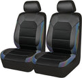 CAR PASS Leather Car Seat Covers Front Seats Only - Breathable Quilted