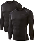 Devops 2 Pack Men's Thermal Compression Long Sleeve Shirts - Baselayer