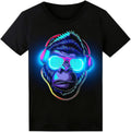 Sound Activated LED T-Shirt Glow in The Dark Light Up Shirt - Party It