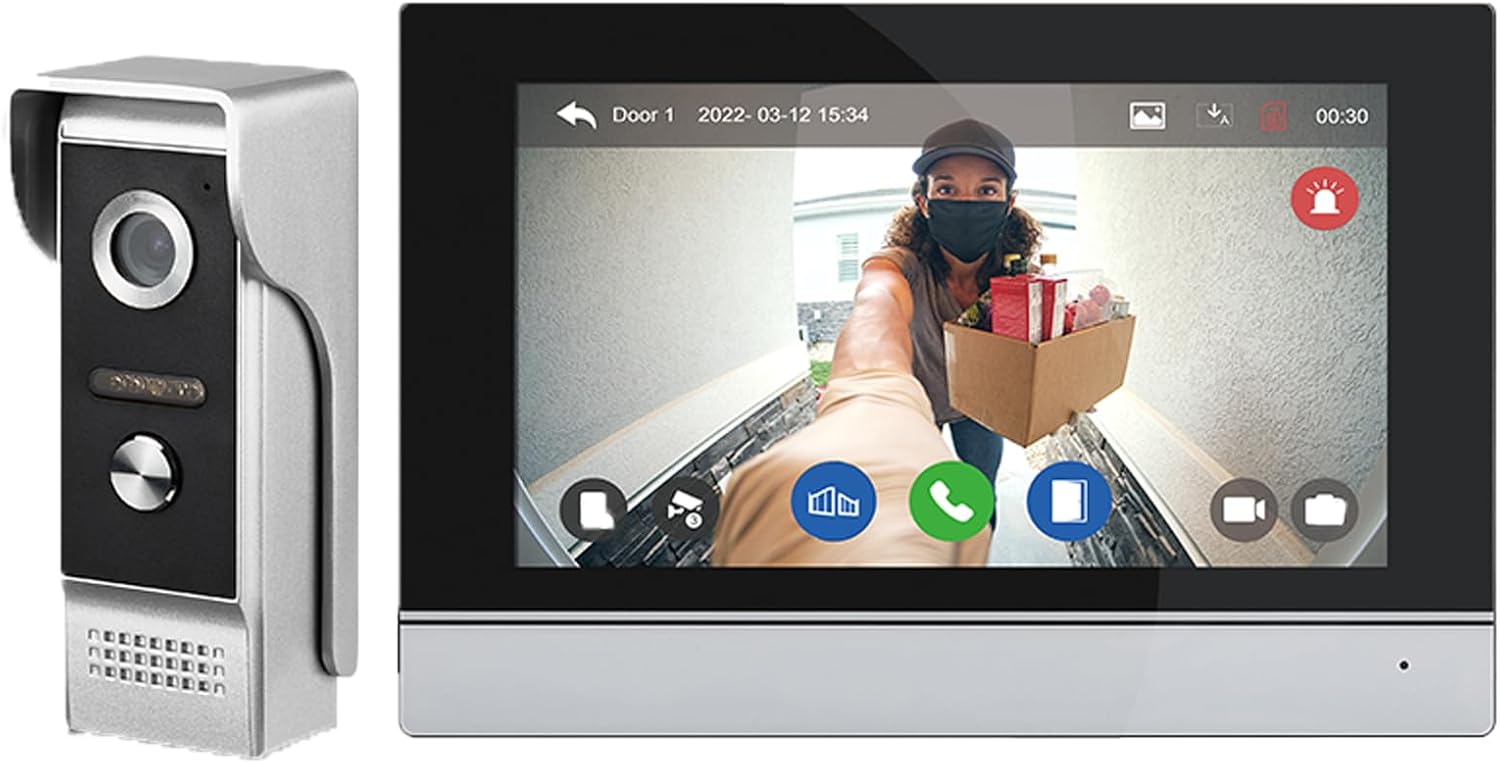 UpgradeSmart Video Doorbell - 1080P HD & Motion Tracking
