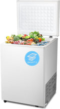Compact Chest Freezer 2.8 Cubic Feet for Home and Dorm Use