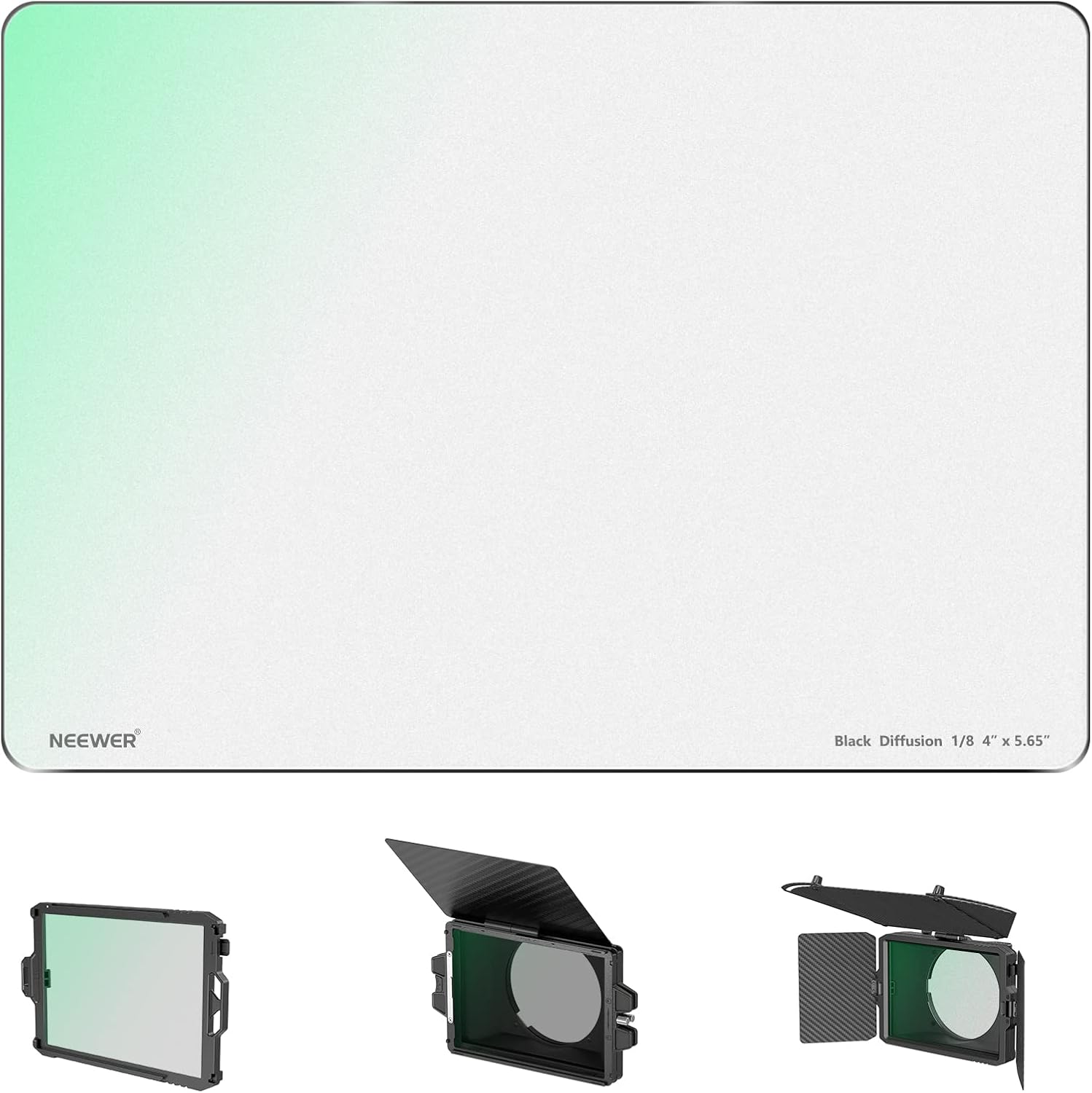 NEEWER 1/8 Black Diffusion Mist Filter for Cinematic Effects