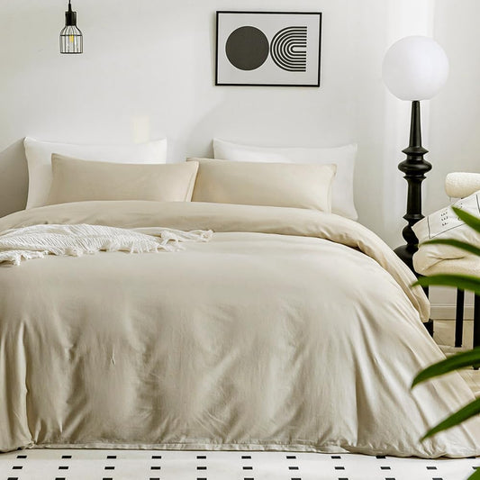 JELLYMONI Cotton Duvet Cover Twin Size - Soft and Breathable