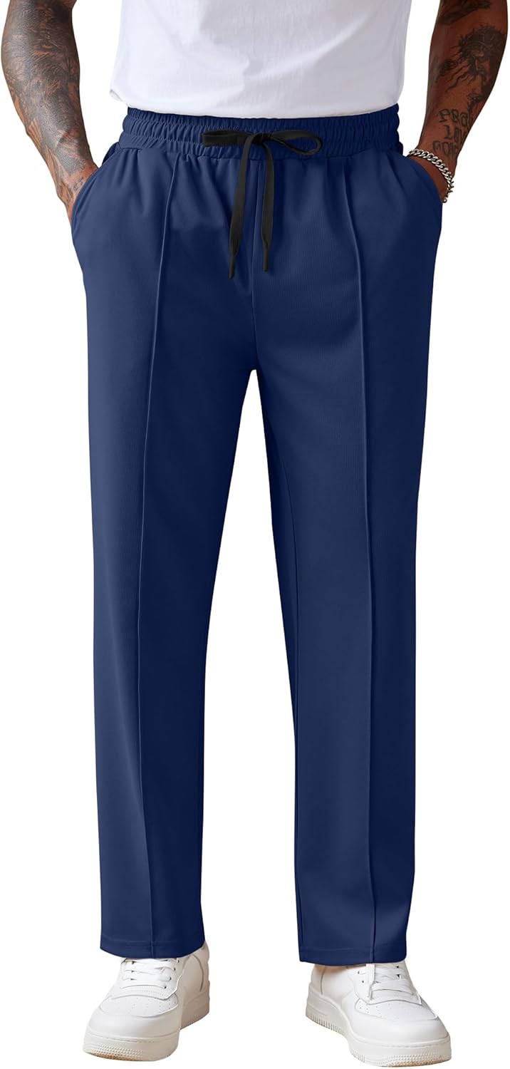 COOFANDY Men's Knit Sweatpants Lightweight Casual Jogger Pants