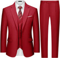 Mens Two Button 3-Piece Slim Fit Tuxedo Suit - Sharp Everyday