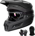 Youth Dirt Bike Helmet with Goggles Gloves Mask - Safe DOT Youth-Med