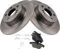 TRQ Rear Brake Pad & Rotor Kit Compatible with 2012-2015 Mercedes-Benz