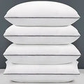 Queen Size Bed Pillows Set of 4 - Luxury Hotel Support Pillows