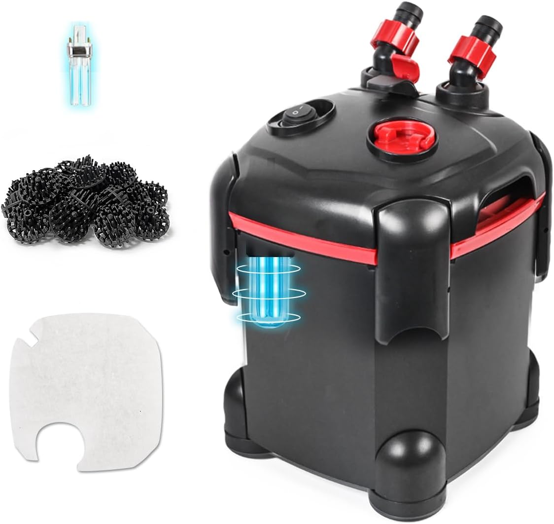 172GPH Canister Filter for Aquariums Up to 30 Gallons