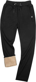 Men's Sherpa Lined Athletic Sweatpants Straight Leg - Winter Warm