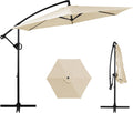 Shintenchi Patio Offset Umbrella with Easy Tilt Adjustment - Cream