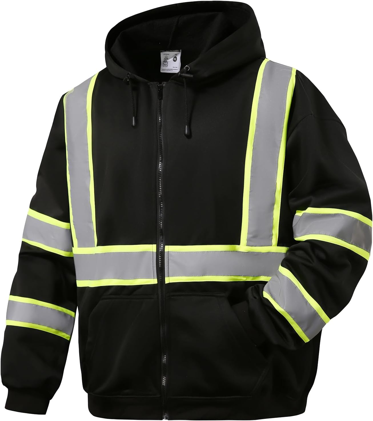 Hi Vis Work Safety Hoodies for Men - Reflective Construction Gear