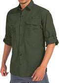 Men's Sun Protection Fishing Shirts Long Sleeve UPF 50+ - Quick Dry