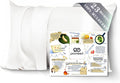 PROMEED 100% Mulberry Silk Pillowcase King Size White - Cooling, Anti
