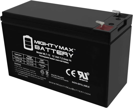 Mighty Max Battery ML7-12 - Long-Lasting 12V 7.2AH Power