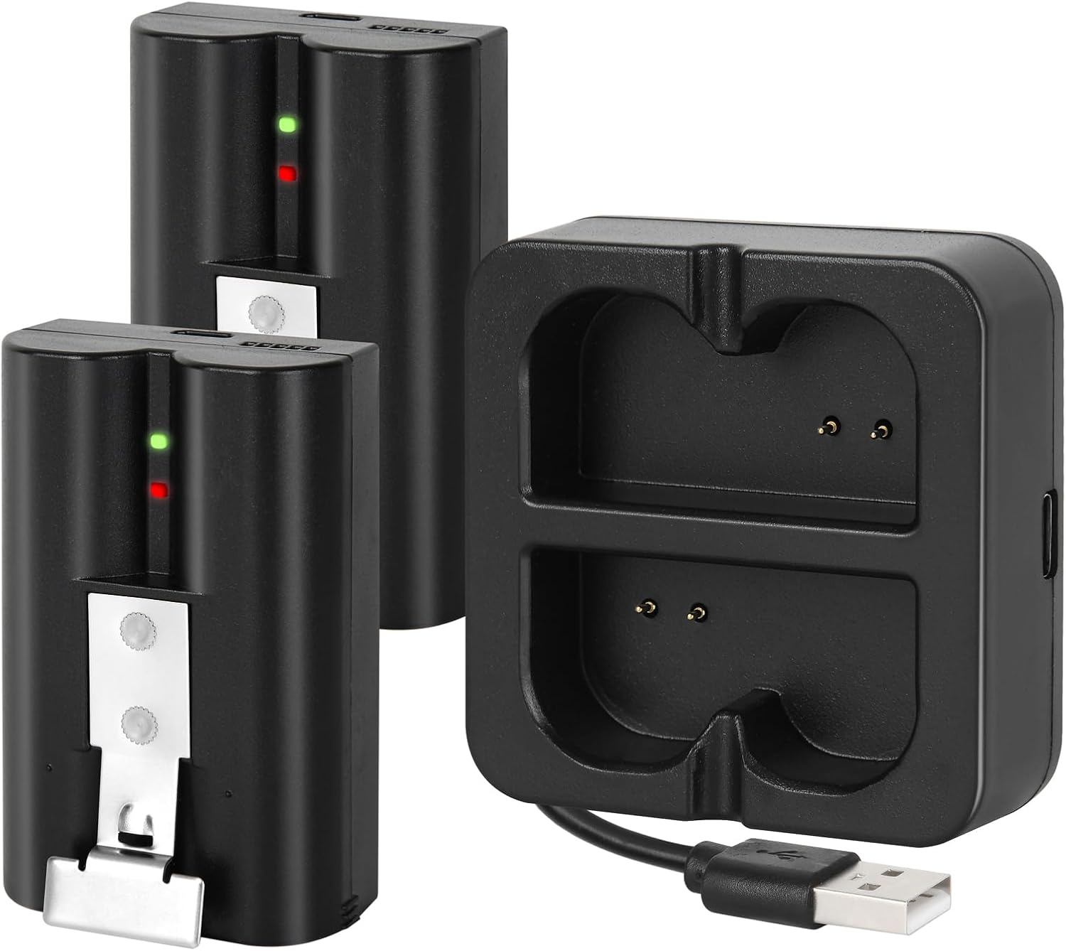 Long-lasting Power: 2 Batteries + Charger for Ring Devices