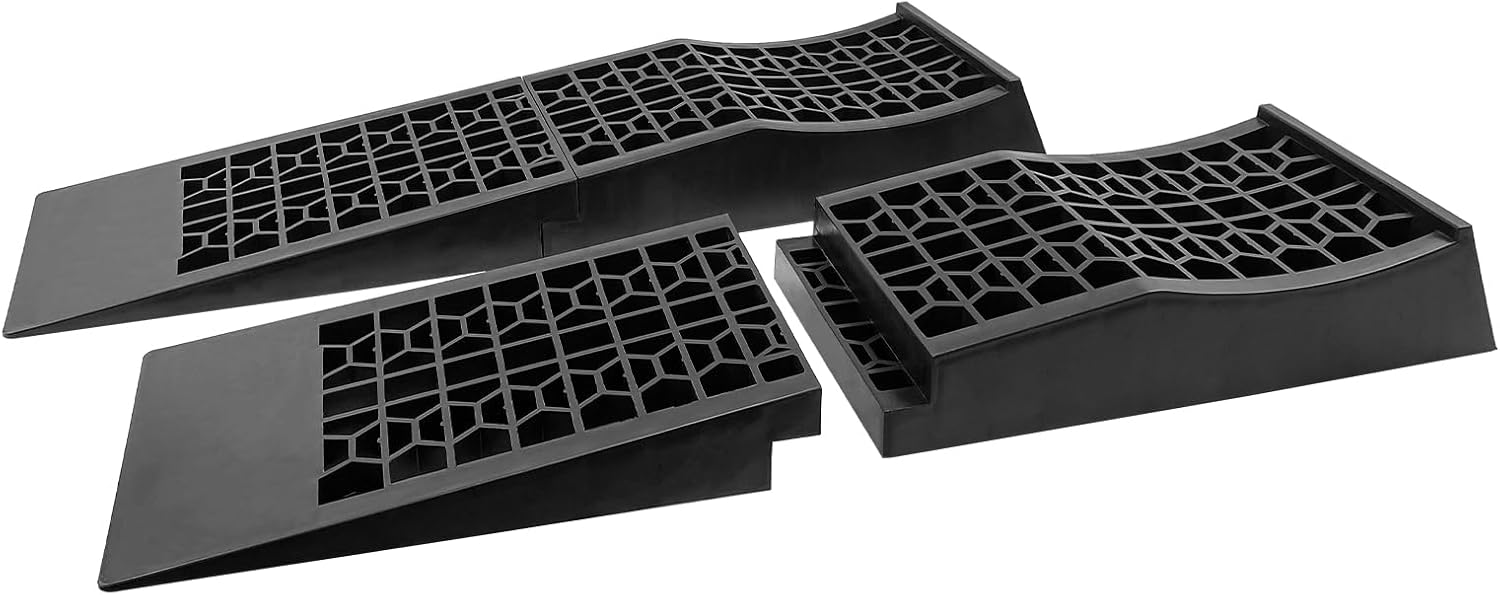 Detachable Low Profile Car Ramps for High Lift and Jack Support