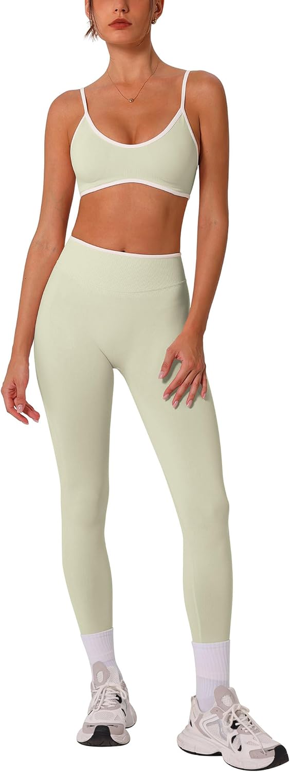 ABOCIW Womens 2 Piece Workout Sets for Gym and Yoga Activities
