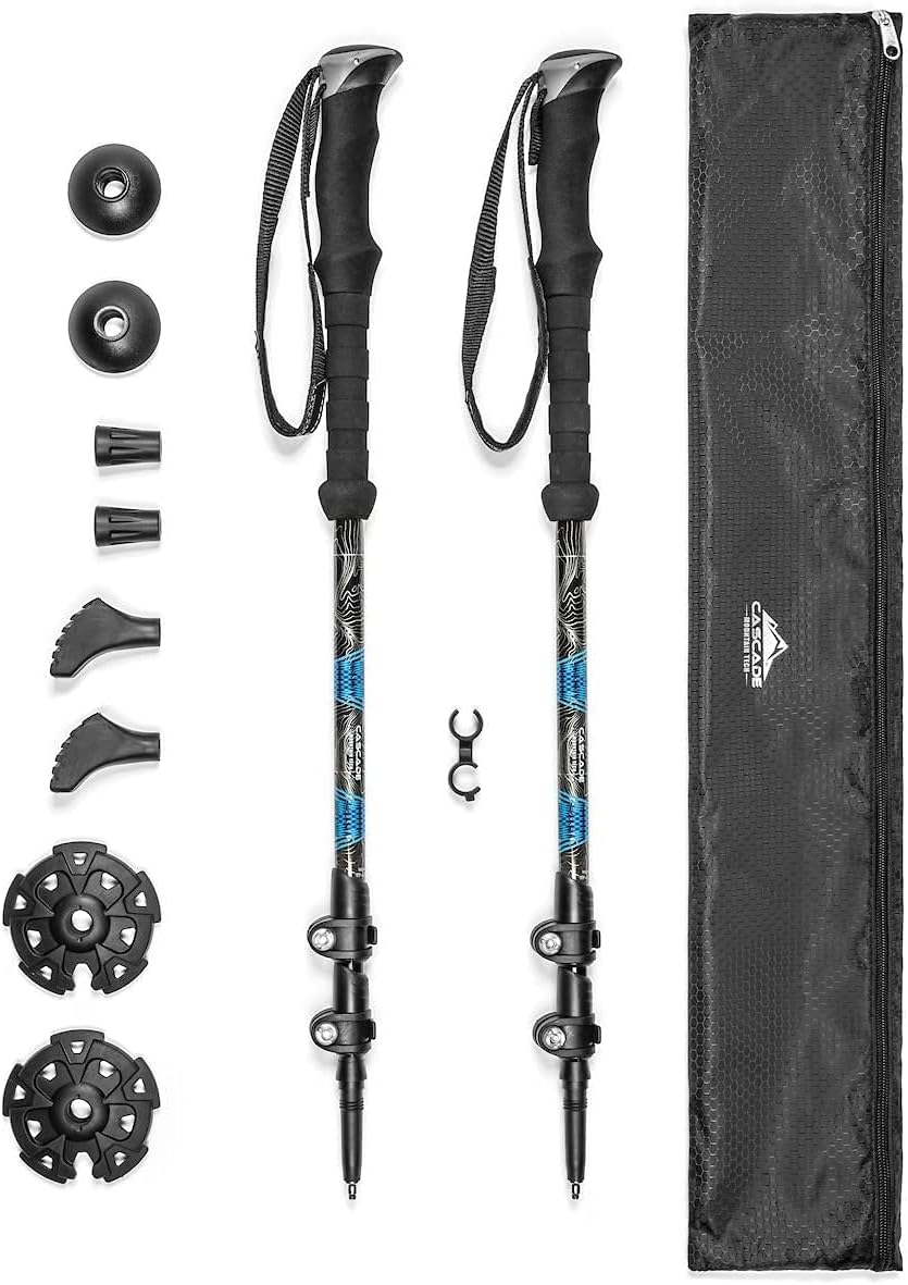 Carbon Fiber Trekking Poles - Quick Adjust Locks