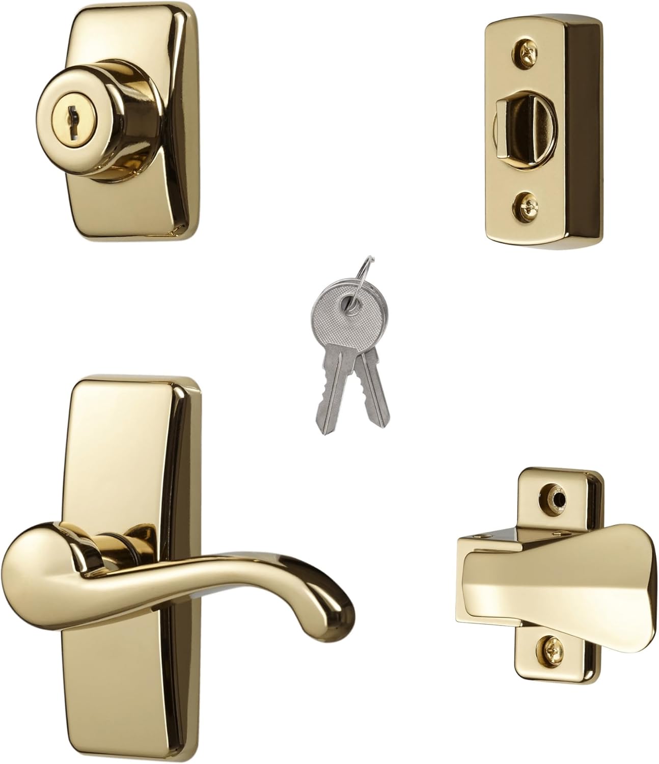 Ideal Security GL Door Lever Set with Keyed Deadbolt Lock Upgrade