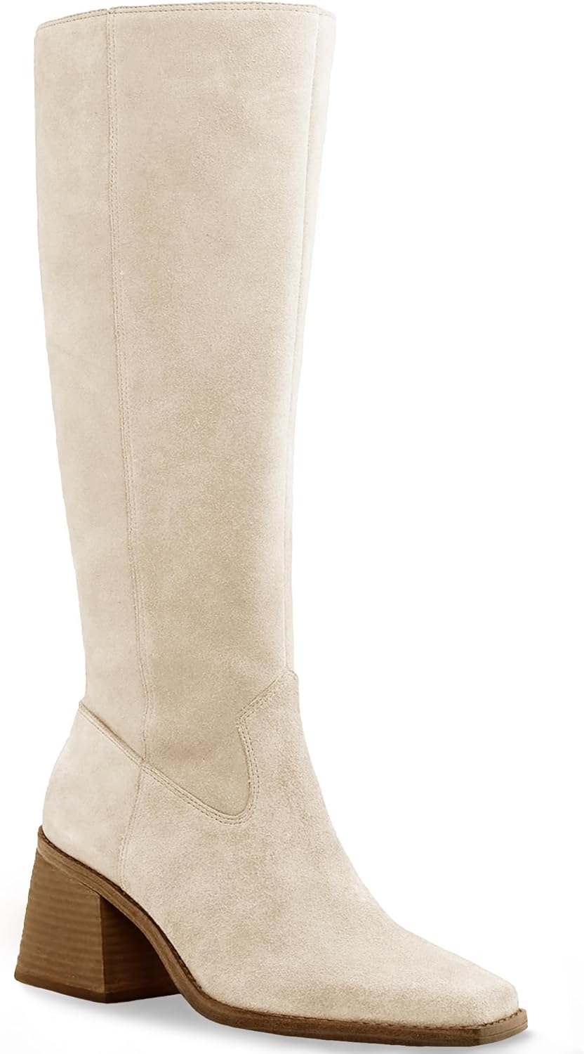 Coutgo Women's Knee High Boots for Comfort and Style