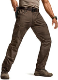 CQR Men's Flex Ripstop Tactical Pants for Outdoor EDC - Lightweight