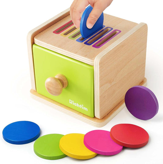 Montessori Color Sorting Drawer Toy: Fine Motor Sensory Fun