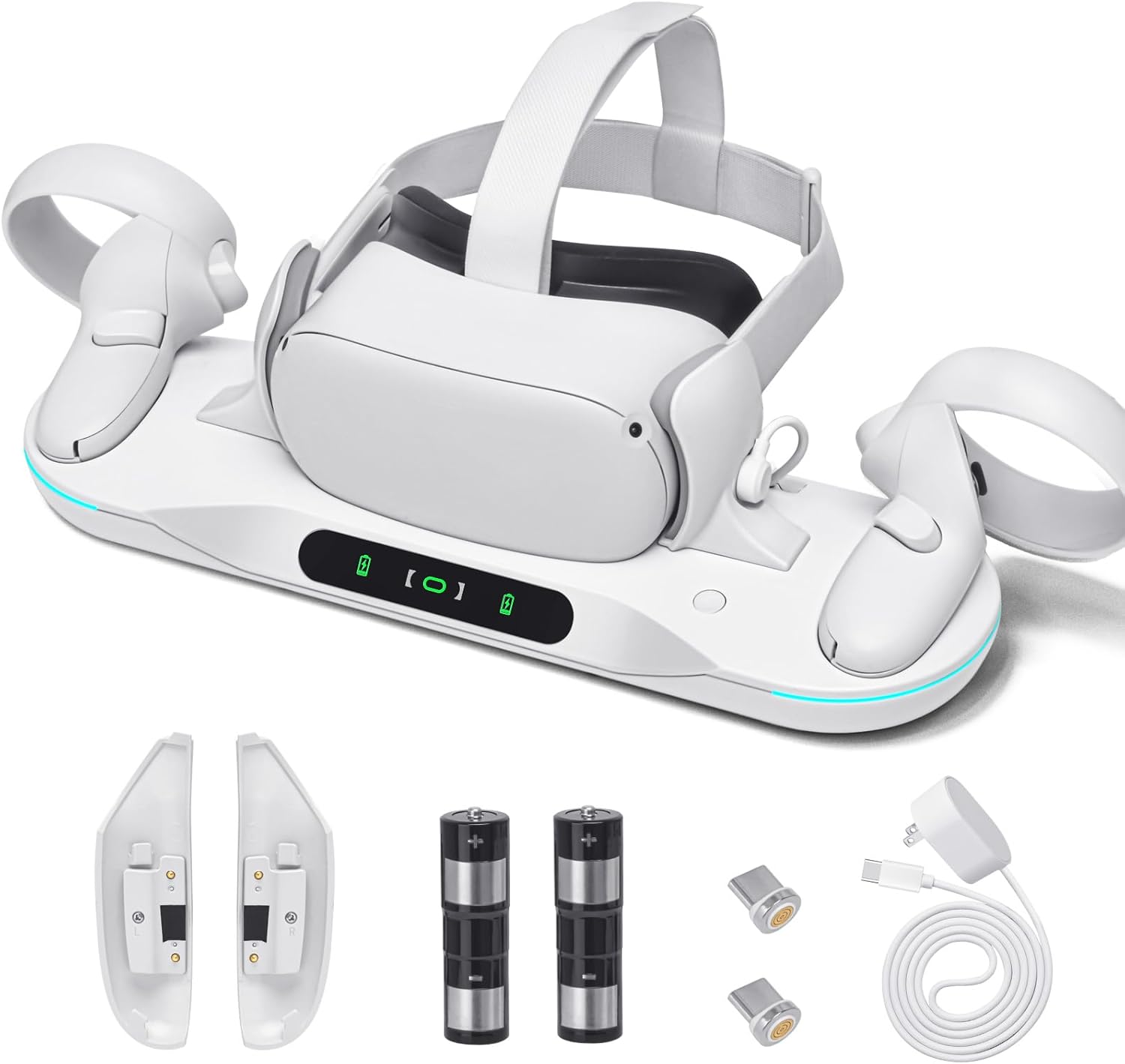 Charging Dock for Meta Quest 2 with Auto-Clamping Feature