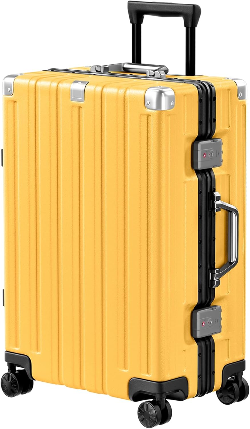 Krute Luggage 24 Inch Aluminum Frame Zipperless Suitcase Review