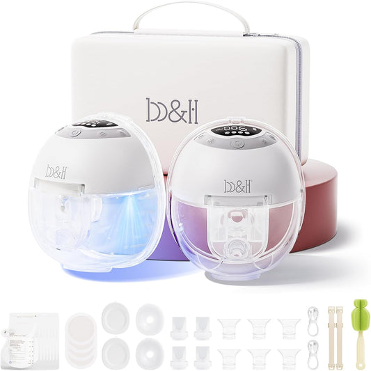 B&H Electric Wearable Breastfeeding Pump with Night Light