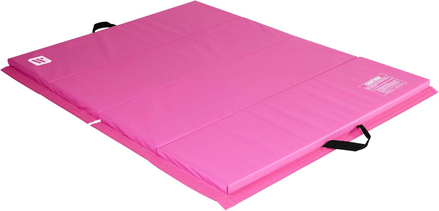 4 ft x 6 ft Folding Exercise Mat for Home Workouts and Fitness