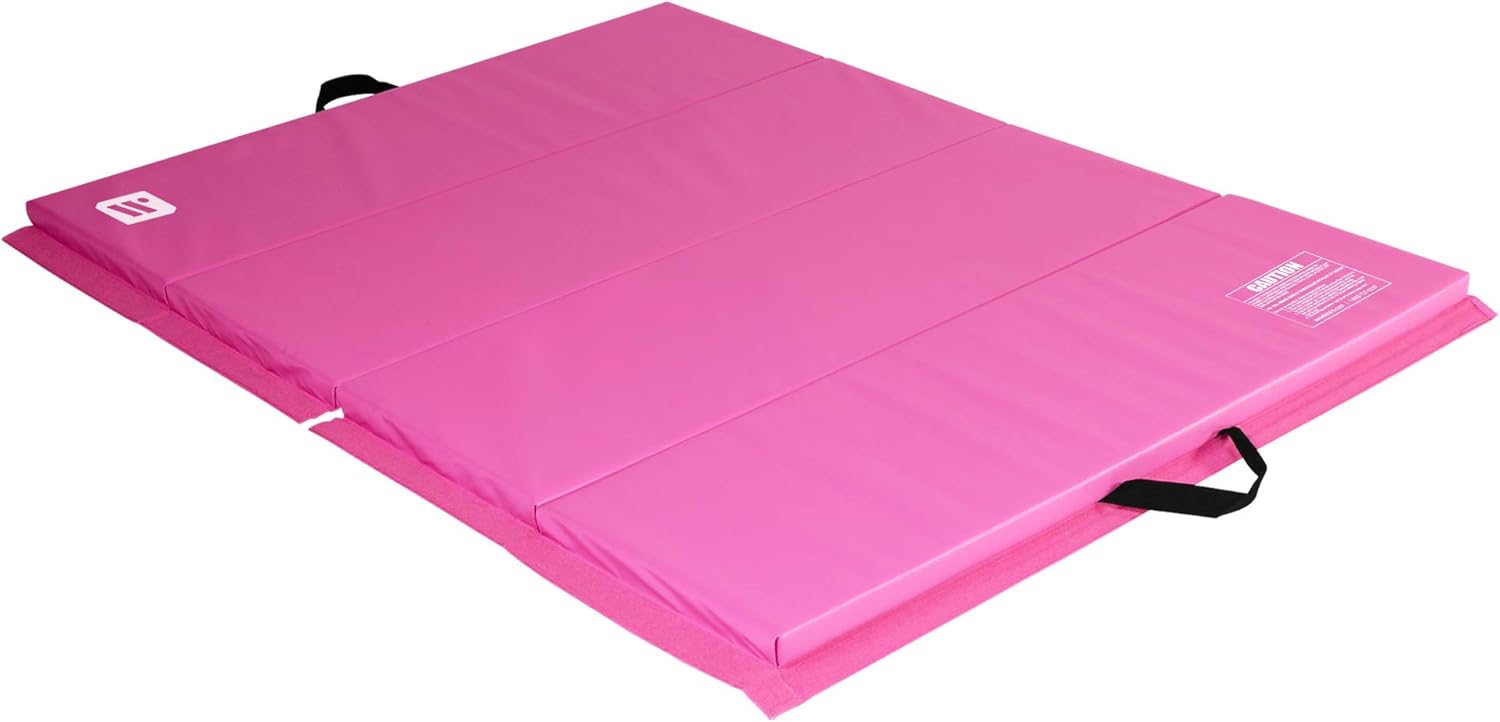 4 ft x 6 ft Folding Exercise Mat for Home Workouts and Fitness