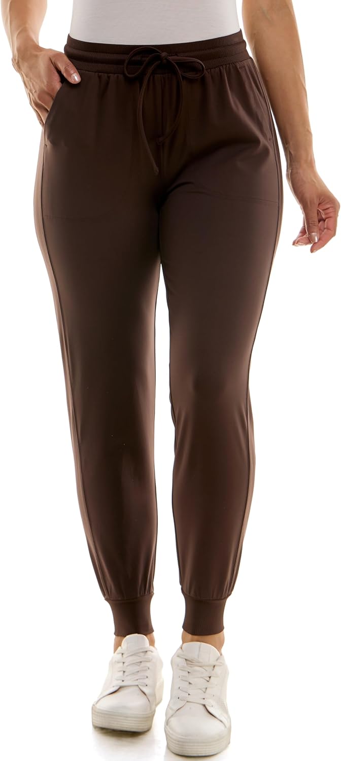 Zac & Rachel Women's Pull on Jogger Pant with Tie Front Design